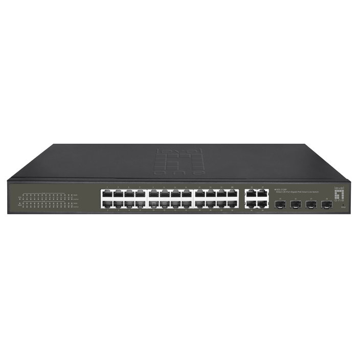 LevelOne GES-2128P Hilbert Switch Gigabit PoE Smart Lite de 28 Puertos LevelOne GES-2128P Hilbert Switch Gigabit PoE Smart Lite de 28 Puertos