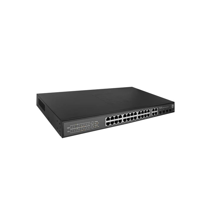 LevelOne GES-2128P Hilbert Switch 24x PoE+ 4x SFP Combo LevelOne GES-2128P Hilbert Switch 24x PoE+ 4x SFP Combo