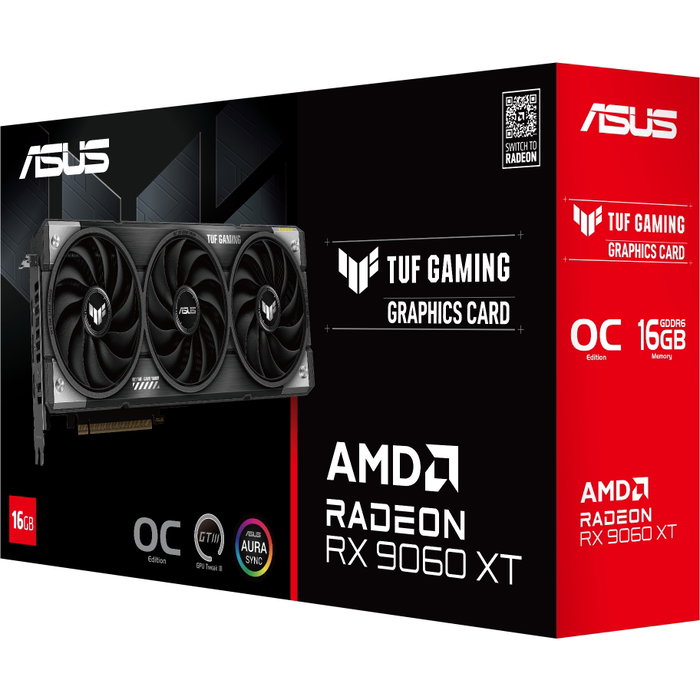 ASUS TUF Gaming Radeon RX 9060 XT 16 GB GDDR6 ASUS TUF Gaming Radeon RX 9060 XT 16 GB GDDR6