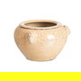 Macetero Crema Cerámica Decoración 32 X 32 X 22 cm