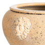 Macetero Crema Cerámica Decoración 32 X 32 X 22 cm