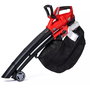 Soplador aspirador de hojas inalámbrico einhell ge-cl 36 li e-solo, 36volt (2x18v) (rojo/negro, sin batería ni cargador)