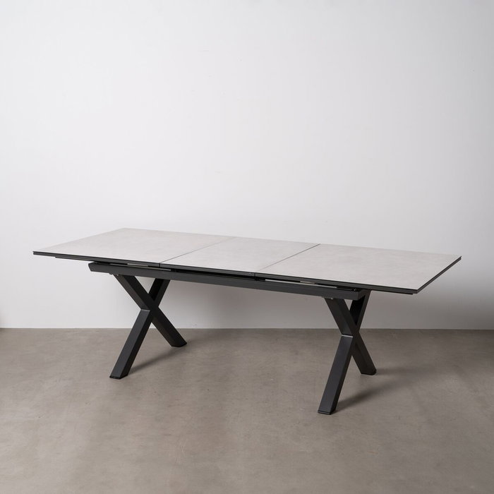 Ixia Mesa de Comedor Extensible Blanco 180 x 100 x 77 cm