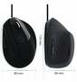 EWENT Ratón Vertical Ergonómico EW3157 1800 DPI Negro