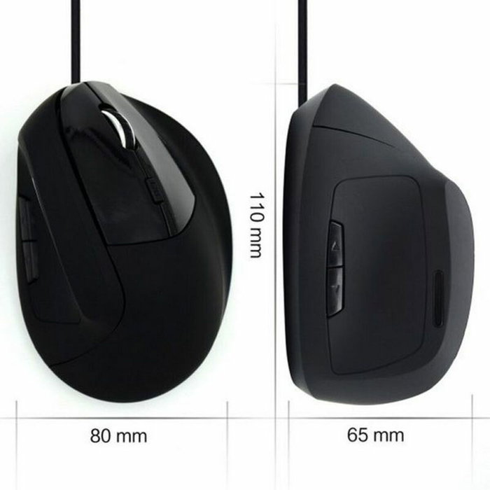 EWENT Ratón Vertical Ergonómico EW3157 1800 DPI Negro EWENT Ratón Vertical Ergonómico EW3157 1800 DPI Negro