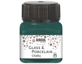 Kreul Pintura para Vidrio y Porcelana Glass & Porcelain Chalky Verde Fuerte 20ml