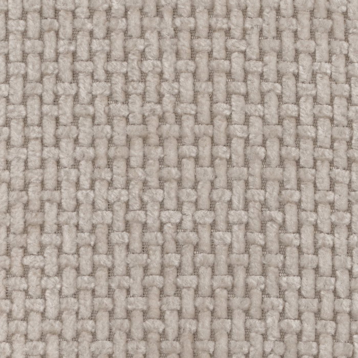 Puf Beige Tejido Salón 53 X 41 X 38 cm