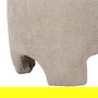 Puf Beige Tejido Salón 53 X 41 X 38 cm