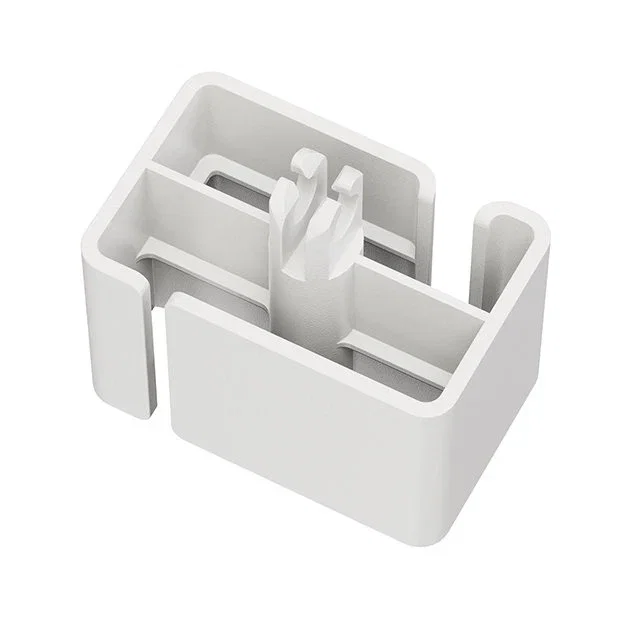 Neomounts ADS06-131WH Organizador Vertebral de Cables para Escritorio, Guía Ajustable con 27 Segmentos, Montaje por Abrazadera Universal, Color Blanco, 1 Pieza