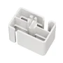 Neomounts ADS06-131WH Organizador Vertebral de Cables para Escritorio, Guía Ajustable con 27 Segmentos, Montaje por Abrazadera Universal, Color Blanco, 1 Pieza