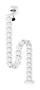 Neomounts ADS06-131WH Organizador Vertebral de Cables Blanco