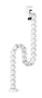 Neomounts ADS06-131WH Organizador Vertebral de Cables Blanco