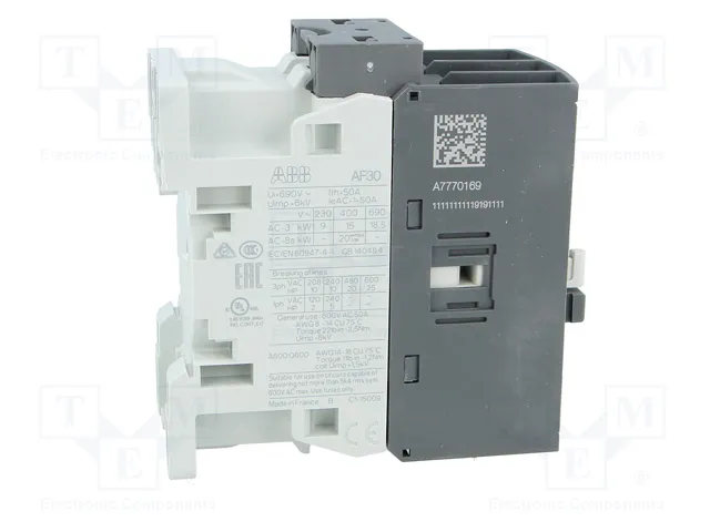 ABB AF Contactor 3-polar 30A 100-250VAC/VDC