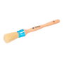 Koma Tools Brocha Virola Hierro con Taco Nº 08 Ø36 x 70 mm para Acabados de Precisión, Mango de Madera