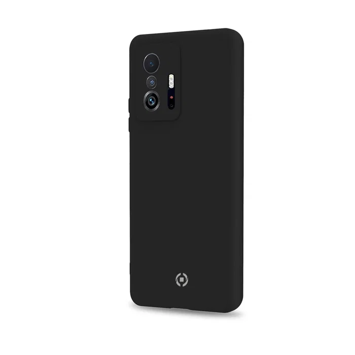 Celly CROMO972BK - Funda para Xiaomi 11T - Compatible con pantalla de 16,9 cm (6.67") - Negro - Material TPU, microfibra y silicona - Resistente a golpes y rayones
