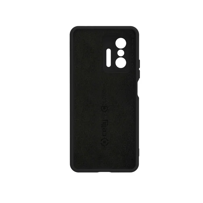 Celly CROMO972BK - Funda para Xiaomi 11T - Compatible con pantalla de 16,9 cm (6.67") - Negro - Material TPU, microfibra y silicona - Resistente a golpes y rayones