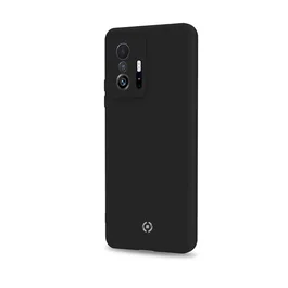 Celly CROMO972BK - Funda para Xiaomi 11T - Compatible con pantalla de 16,9 cm (6.67") - Negro - Material TPU, microfibra y silicona - Resistente a golpes y rayones