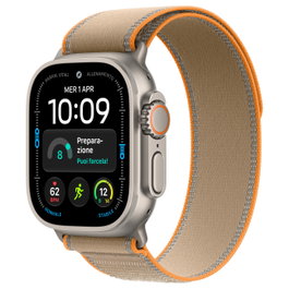 Apple Watch Ultra 4 Titanium Cellular 49mm Natural Titanium con Trail Loop Sand M/L