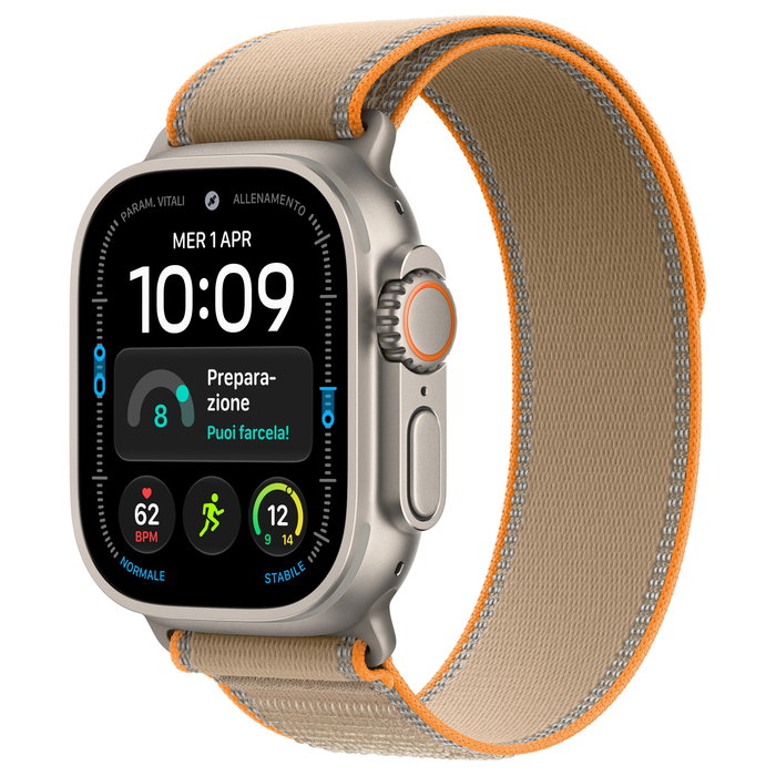 Apple Watch Ultra 4 Titanium Cellular 49mm Natural Titanium con Trail Loop Sand M/L Apple Watch Ultra 4 Titanium Cellular 49mm Natural Titanium con Trail Loop Sand M/L
