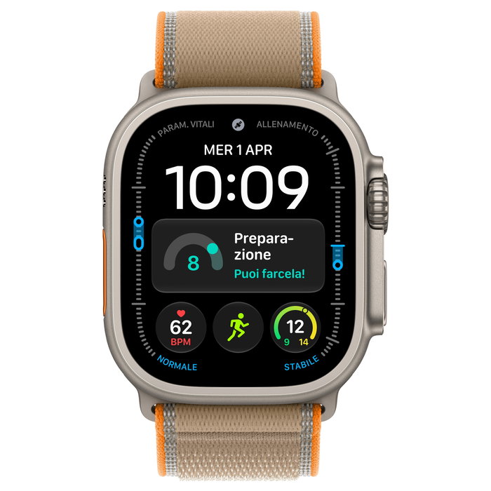 Apple Watch Ultra 4 Titanium Cellular 49mm Natural Titanium con Trail Loop Sand M/L Apple Watch Ultra 4 Titanium Cellular 49mm Natural Titanium con Trail Loop Sand M/L