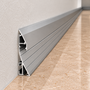 GreenIce Perfil de Aluminio KIMERA-LUND T1 Anodizado Plata con Difusor Opal y Tapones 2,02 m