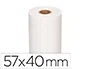 Q-connect Rollo de Papel Térmico para Sumadoras y Cajas Registradoras 57x40x11 mm 58 gr Sin Bisfenol A