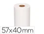 Q-connect Rollo de Papel Térmico para Sumadoras y Cajas Registradoras 57x40x11 mm 58 gr Sin Bisfenol A