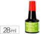 Q-connect Tinta tampon rojo bote 28 ml
