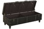 DKD Home Decor Descalzadora PU MDF Vintage Desgastado Negro