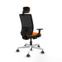 PIQUERAS Y CRESPO Silla de oficina Yunquera Naranja y Negro