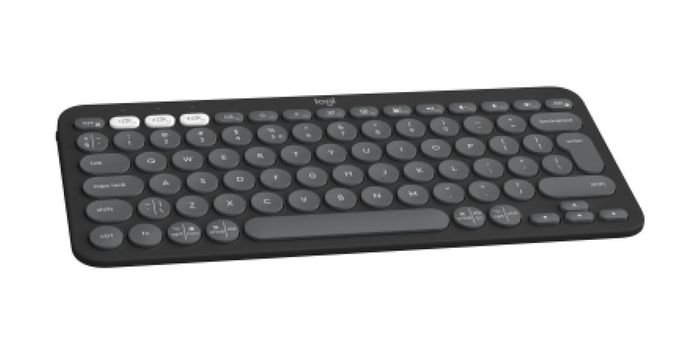 Logitech K380s Pebble Keys 2 Teclado Bluetooth Compacto y Silencioso Multi-Dispositivo, Fabricado con Plástico Reciclado, Batería de Larga Duración