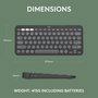 Logitech K380s Pebble Keys 2 Teclado Bluetooth Compacto y Silencioso Multi-Dispositivo, Fabricado con Plástico Reciclado, Batería de Larga Duración