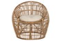 DKD Home Decor Silla de Ratán y Bambú Natural
