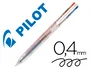 Boligrafo Pilot Super Grip G 4 Colores Retractil Sujecion De Caucho Tinta Base De Aceite Cuerpo Transparente 12 unidades