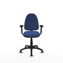 PIQUERAS Y CRESPO Silla de oficina Aýna Azul marino con Brazos 2D