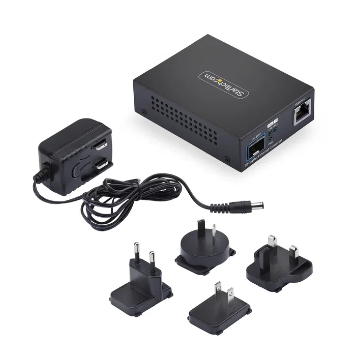StarTech.com MCM10GSFP2 Conversor de Medios de Fibra 10GbE RJ45 SFP+