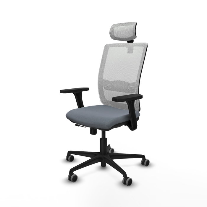 PIQUERAS Y CRESPO Silla de oficina Haches Gris y Blanco PIQUERAS Y CRESPO Silla de oficina Haches Gris y Blanco
