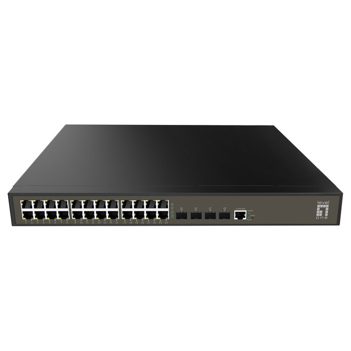 LevelOne GEL-2871 Switch Gigabit Gestionado L2+ de 28 Puertos (24x RJ45, 4x SFP)平衡 LevelOne GEL-2871 Switch Gigabit Gestionado L2+ de 28 Puertos (24x RJ45, 4x SFP)平衡