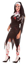 Creaciones Llopis Disfraz Adulto Monja Zombie Talla L