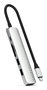 Satechi Adaptador Multi Puerto USB-C Slim 6 en 1 Plateado, 100W, 10 Gbps, 120x28x10mm