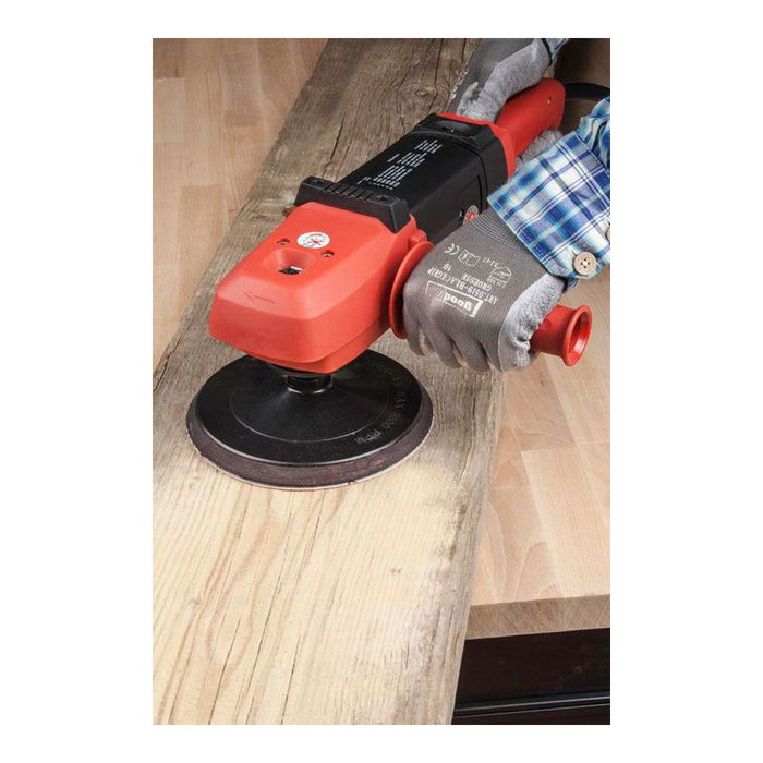 Wolfcraft Plato Abrasivo Autoadherente para Amoladora M14, Ø180 mm, Tejido Rígido, Máx. 8500 RPM