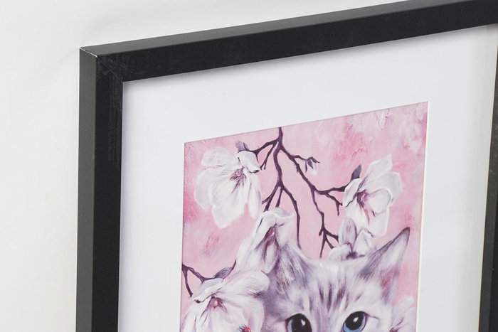 DKD Home Decor Cuadro Gatos Enmarcado Surtido de 4 unidades DKD Home Decor Cuadro Gatos Enmarcado Surtido de 4 unidades