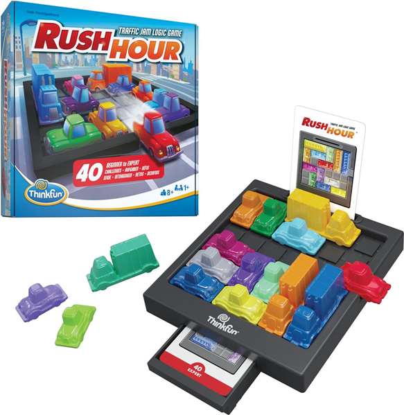 Ravensburger Juego Rush Hour - Juego de Lógica y Puzzle con Bloques Deslizantes, Recomendado a partir de 8 años