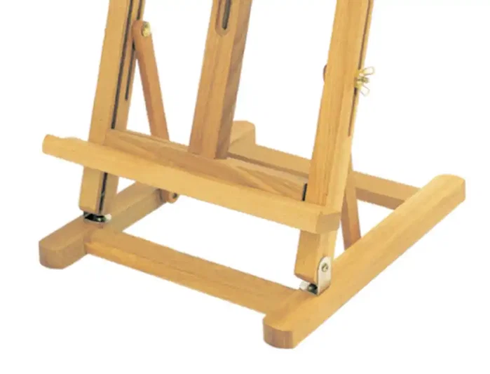 Liderpapel Caballete de Pintor de Sobremesa Madera de Pino Barnizado 80x27.5x30 cm Certificado FSC