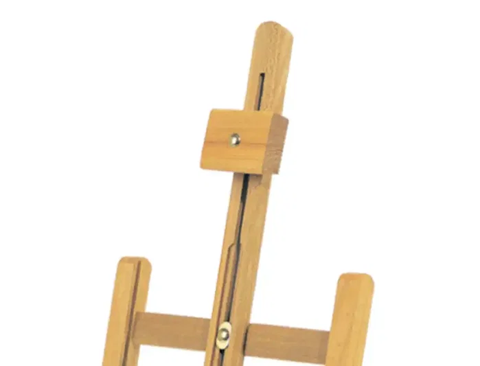 Liderpapel Caballete de Pintor de Sobremesa Madera de Pino Barnizado 80x27.5x30 cm Certificado FSC