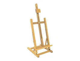 Liderpapel Caballete de Pintor de Sobremesa Madera de Pino Barnizado 80x27.5x30 cm Certificado FSC