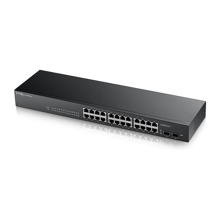 Zyxel GS-1900-24 v2 Switch Gestionado L2 de 24 Puertos Gigabit y 2 SFP Negro