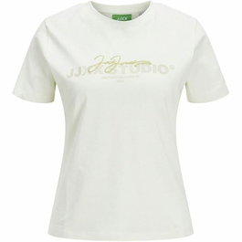 Camiseta de Manga Corta Mujer Jack & Jones Jxamy Reg Beige