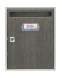 BTV Buzón Vertical Teide Ceniza Inox Int/Ext 300x240x80mm