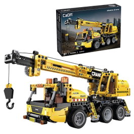 CaDA Camión Grúa 658 Piezas Set de Construcción con Dirección y Pluma Funcional +8 Años